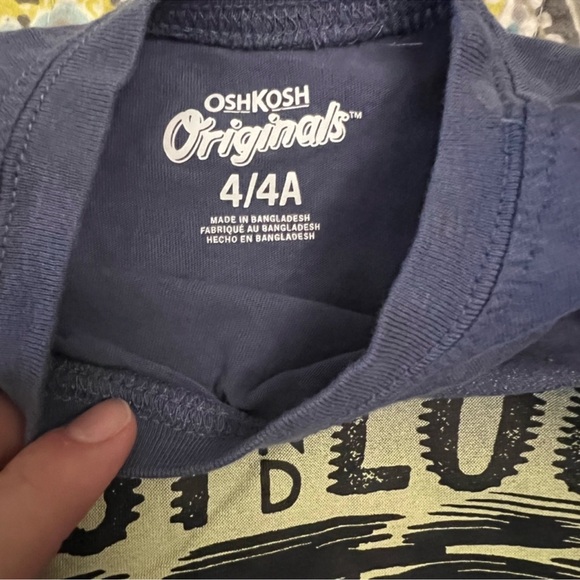 Bundle of 5 Carters/OshKosh Boys Long Sleeve Graphic T-Shirts 4/4A - Picture 4 of 11